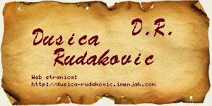 Dušica Rudaković vizit kartica